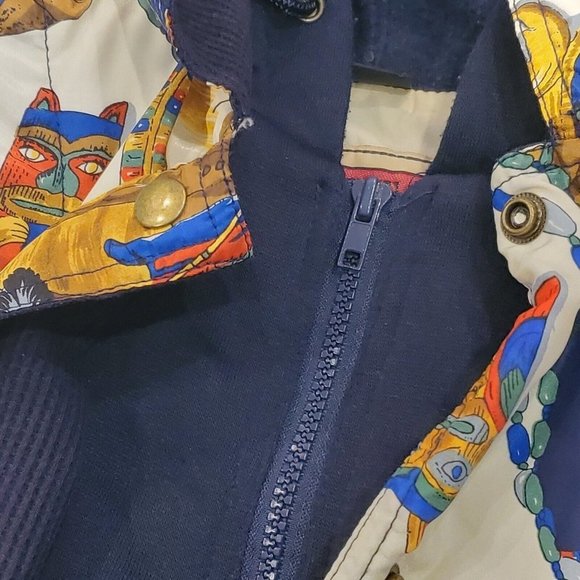 Vintage 80s 90s Womens Native American Southwest Bomber Jacket‎ Hooded Sz M/L - Picture 7 of 12